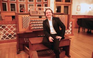 Felix Hell, concert organist, at Dedication concert of Rodgers Custom 484 hybrid